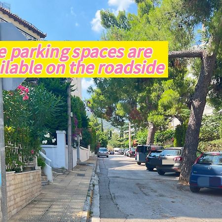 Cozy Fairytal Garden Apartment, Family Friendly, Free Parking, 15 Min To Airport Athén Kültér fotó